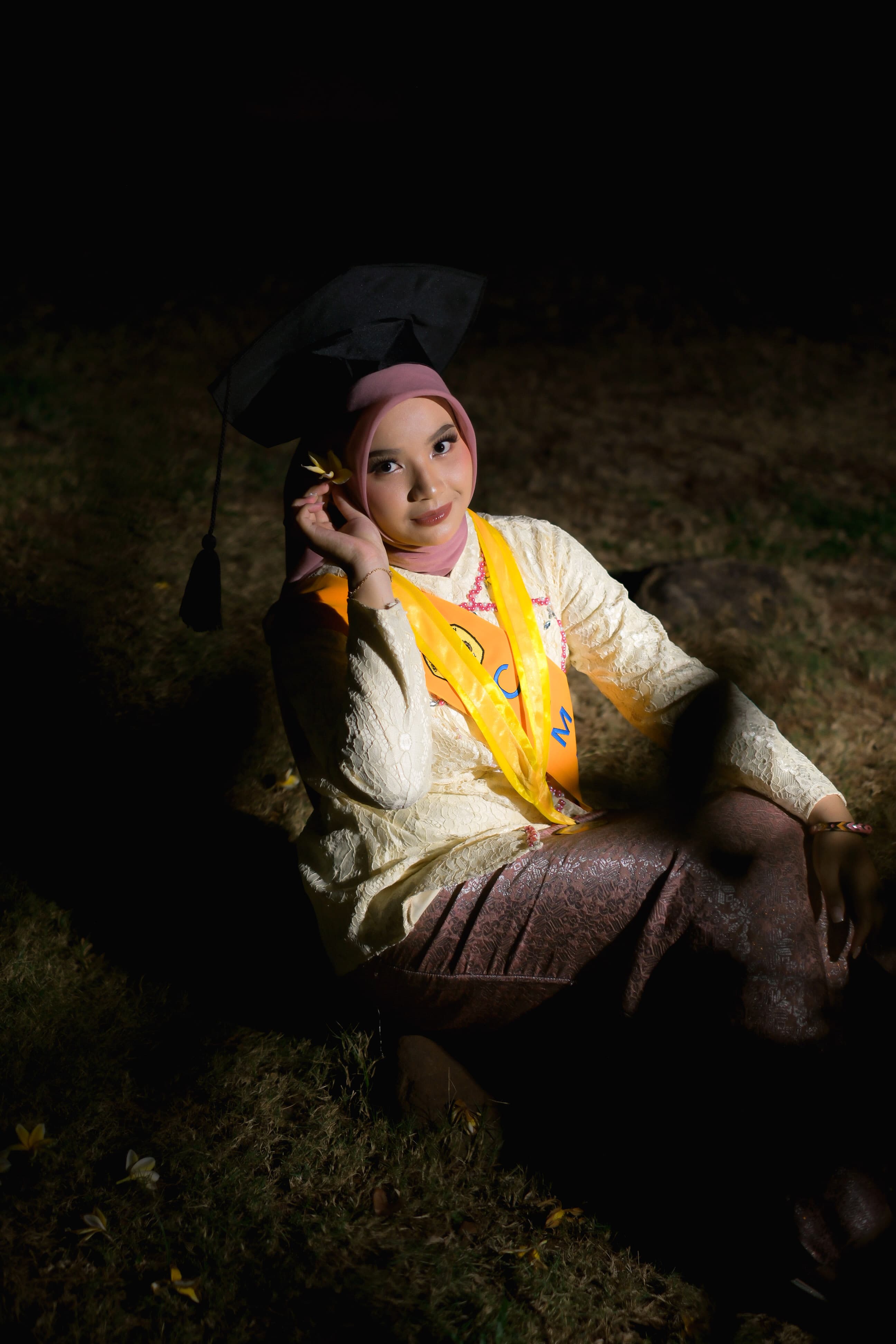 Sesi foto di malam hari